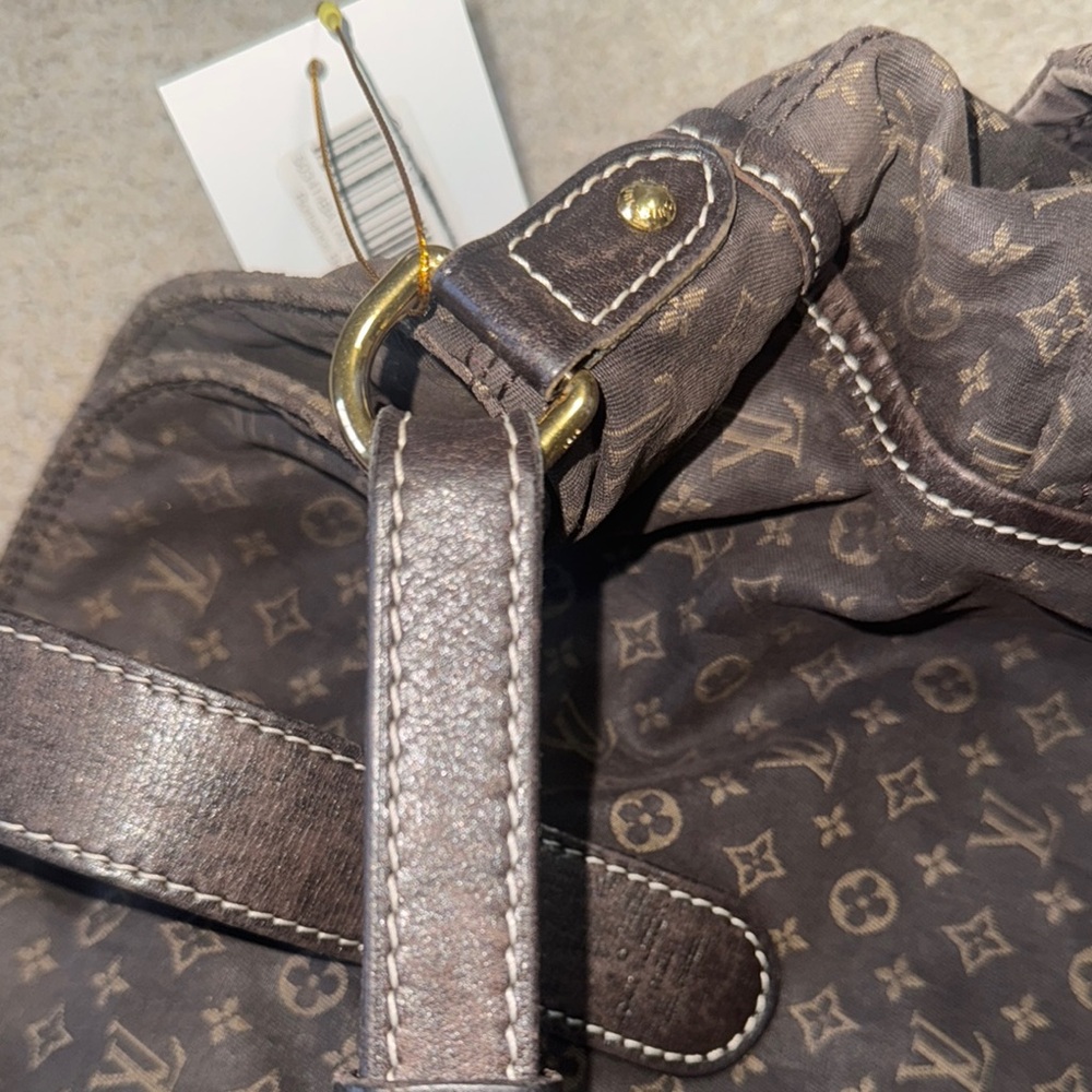 Louis Vuitton Brown and Gold Monogram Shoulder Bag with Gold Hardware - Picture 11 of 14